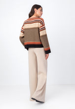 Load image into Gallery viewer, JACQUARD PULLOVER - BEIGE STRUCTURE PATTERN