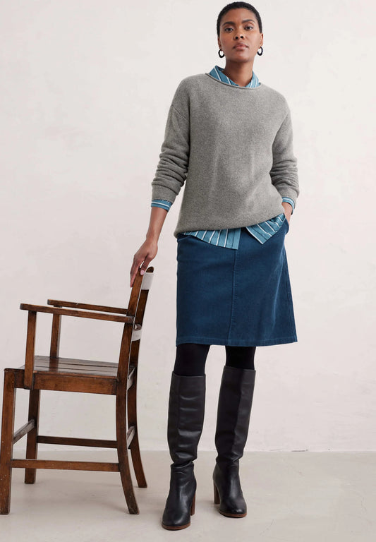 DOVETAIL SKIRT - SEA CAVE