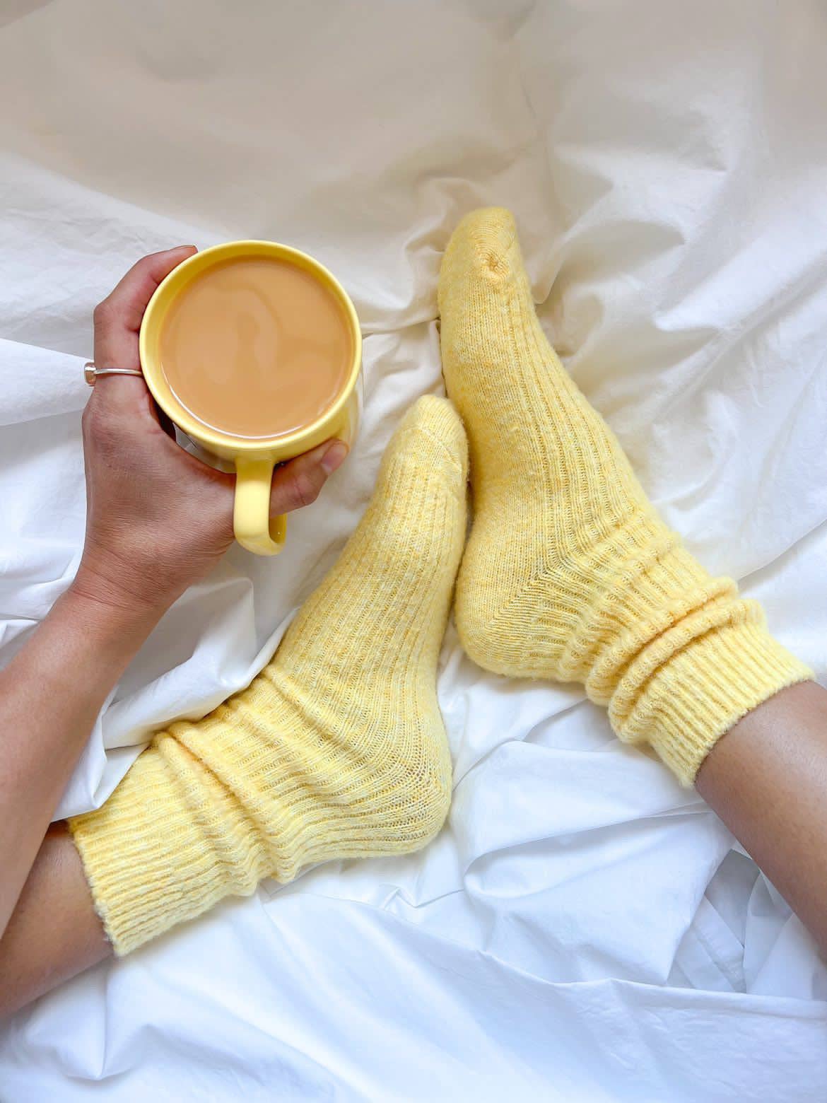 THE COMFIEST SOCKS - YELLOW S/M