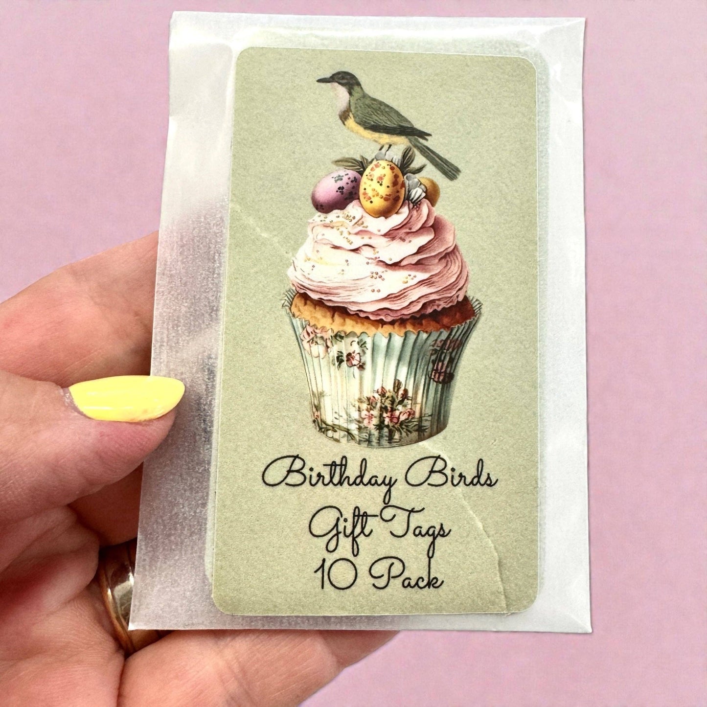 BIRTHDAY GIFT TAGS - VINTAGE BIRDS