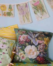 Load image into Gallery viewer, PAINTED FLOWERS CUSHION