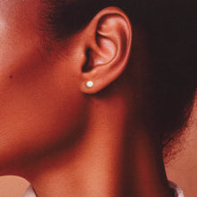 Load image into Gallery viewer, GREEN ELF WITH MOONSTONE STUD EARRINGS