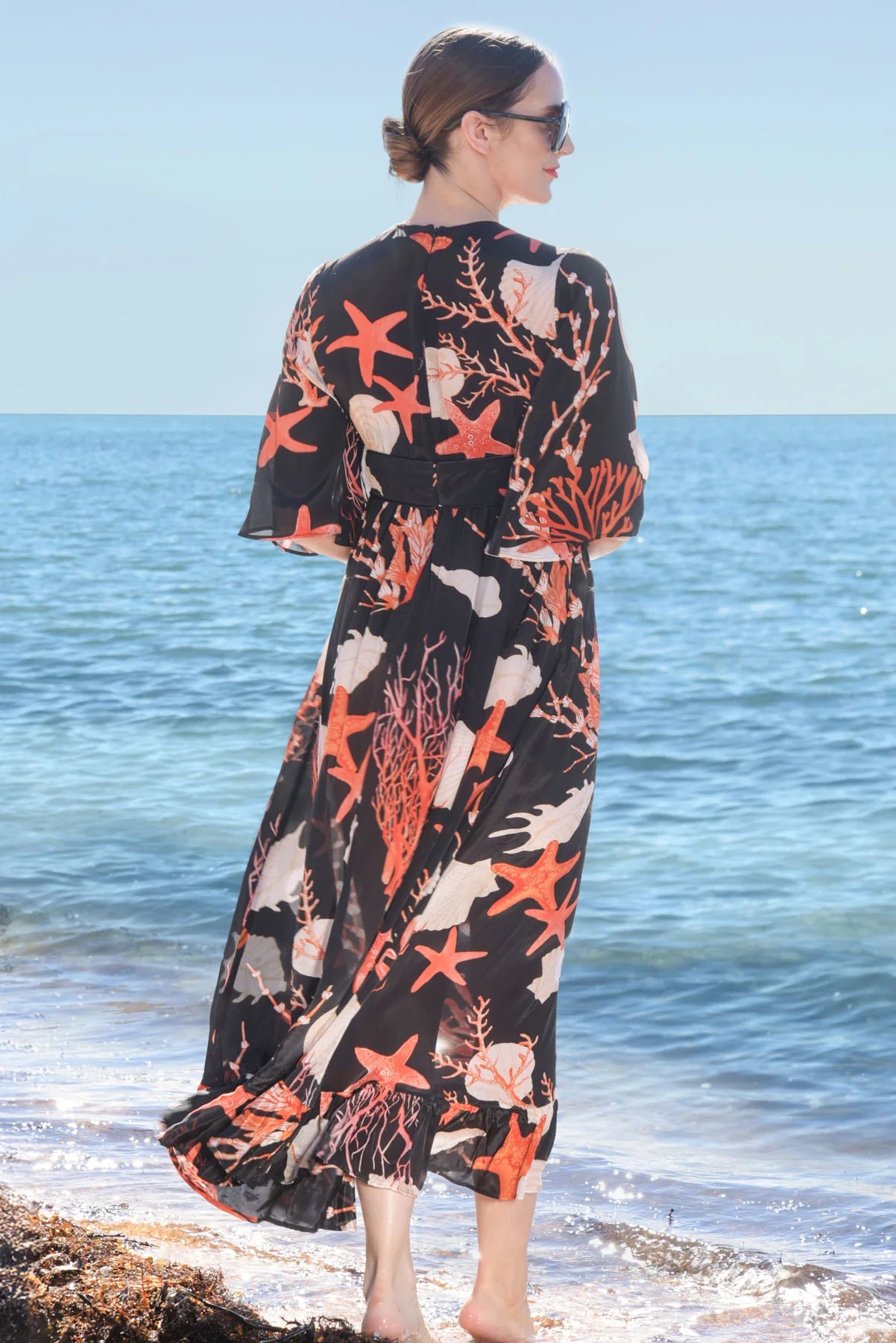FEELING FIRE DRESS - BLACK SHELLS