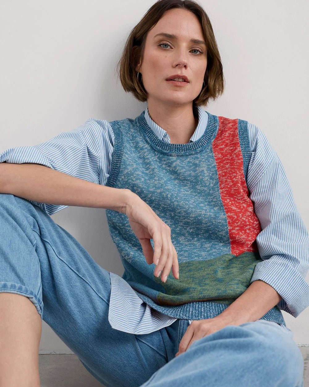 MORGANA VEST - TANGLE WOOD LAGOON MULTI