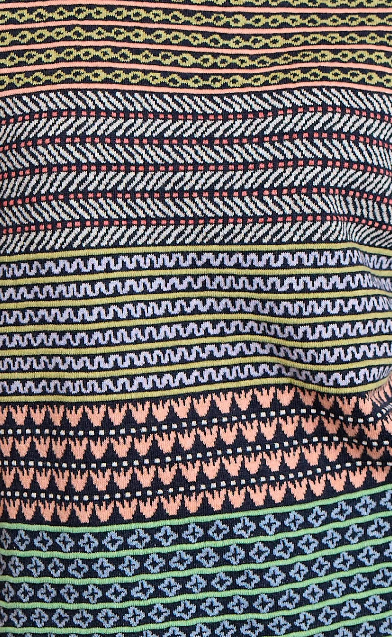 HILDE ECO MAZE TEE - DARK BLUE