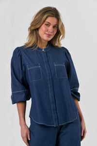 NITTON THROUGH SHIRT - DENIM