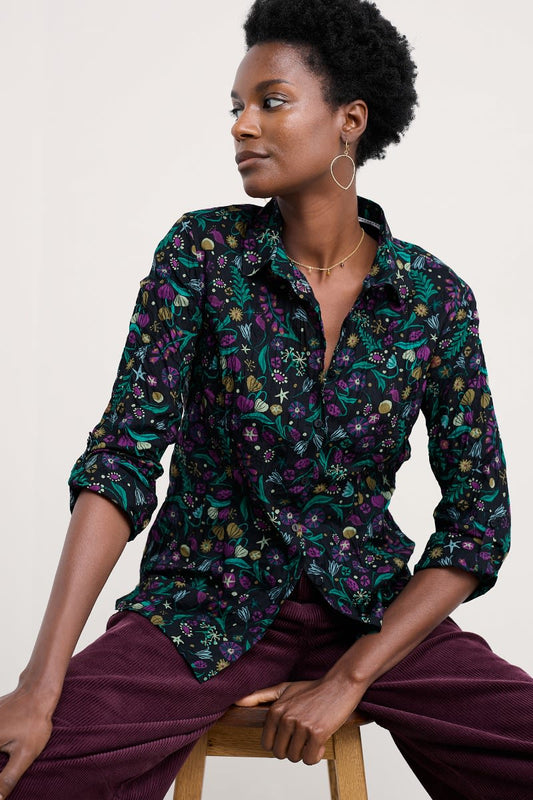 LARISSA SHIRT - ILLUMINATED GARDEN ONYX