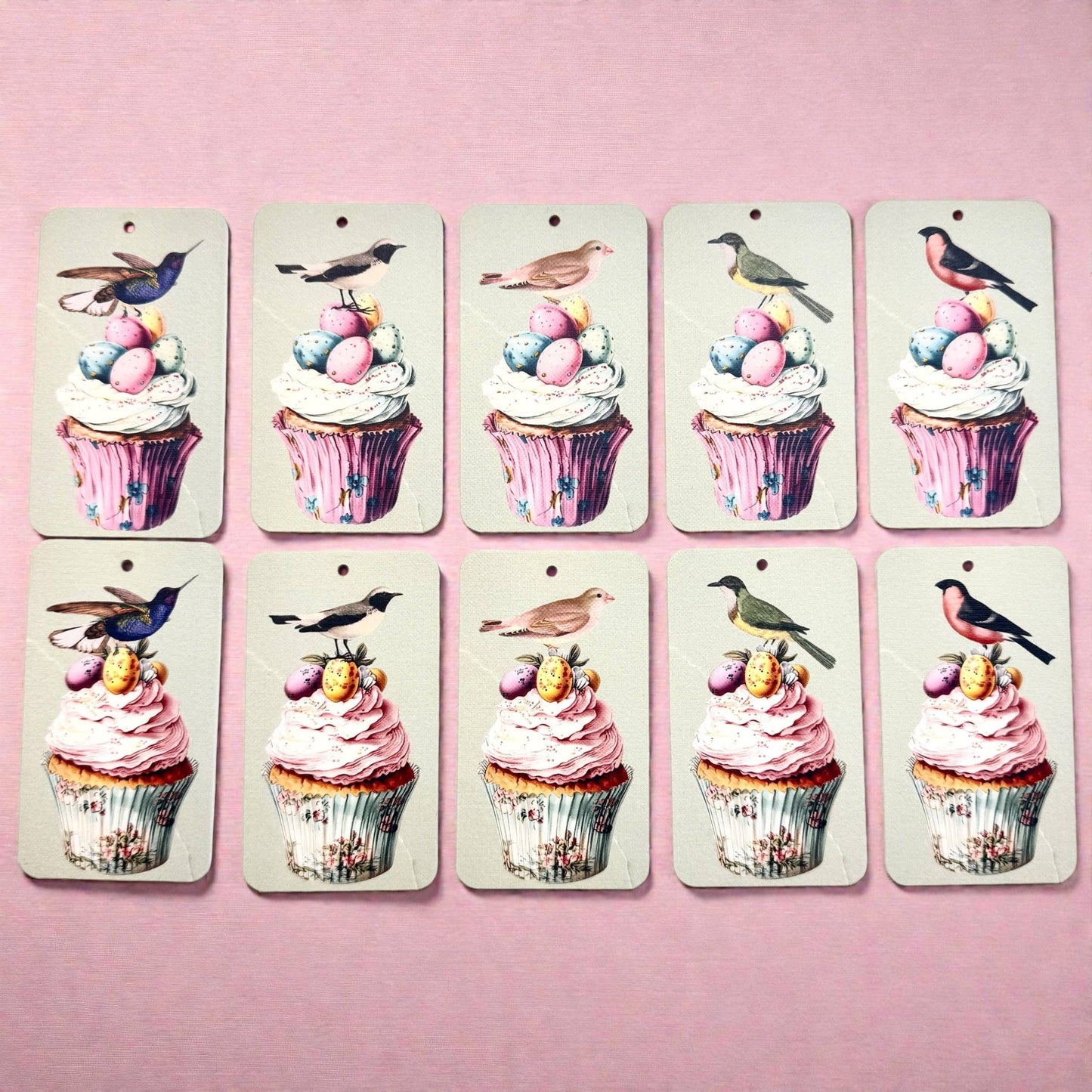 BIRTHDAY GIFT TAGS - VINTAGE BIRDS