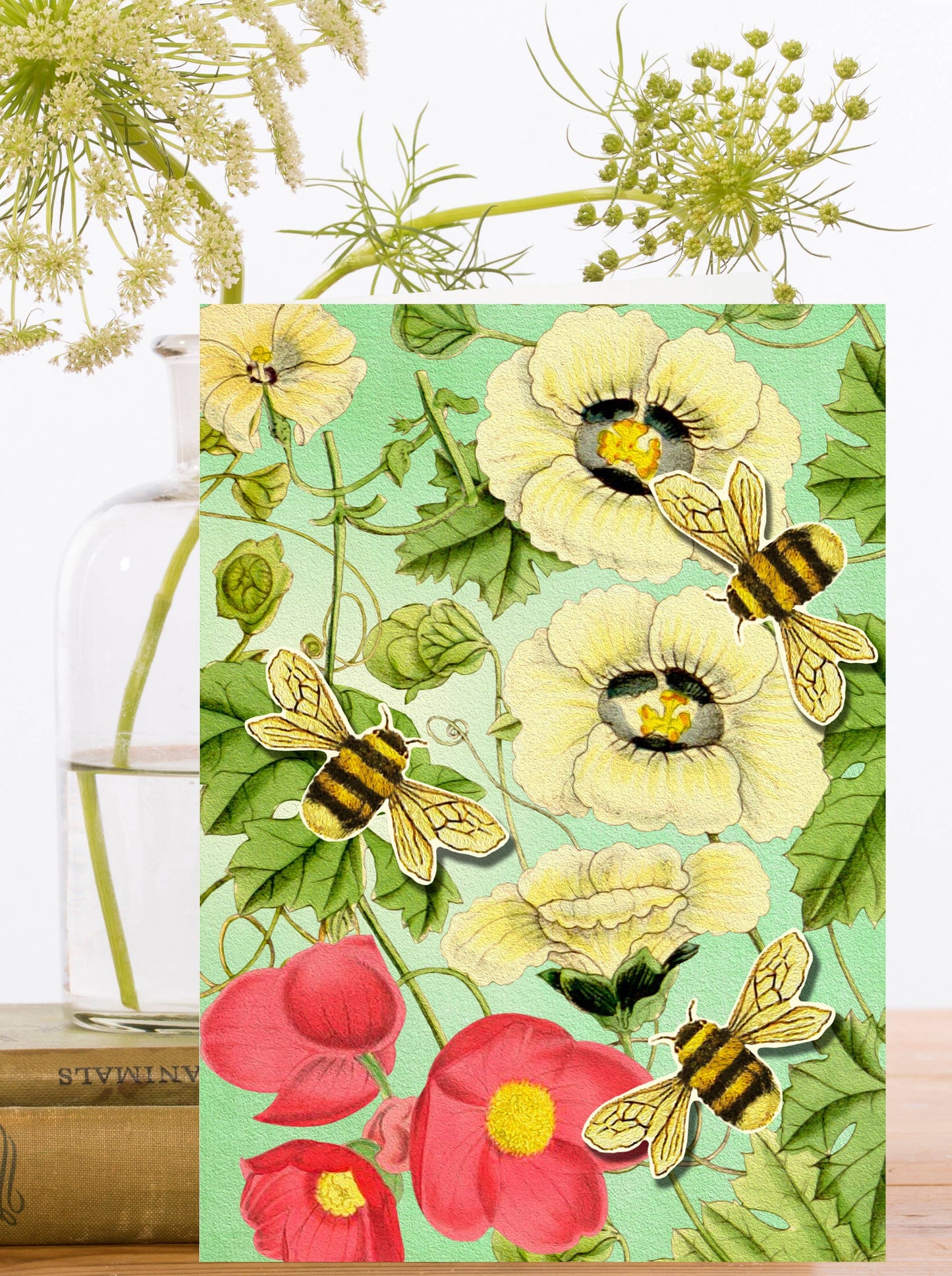 POP UP GREETING CARD WITH BEES