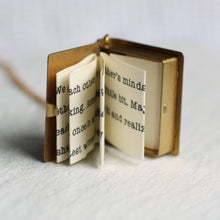 Load image into Gallery viewer, LOVE STORY LOCKET BOOK NECKLACE
