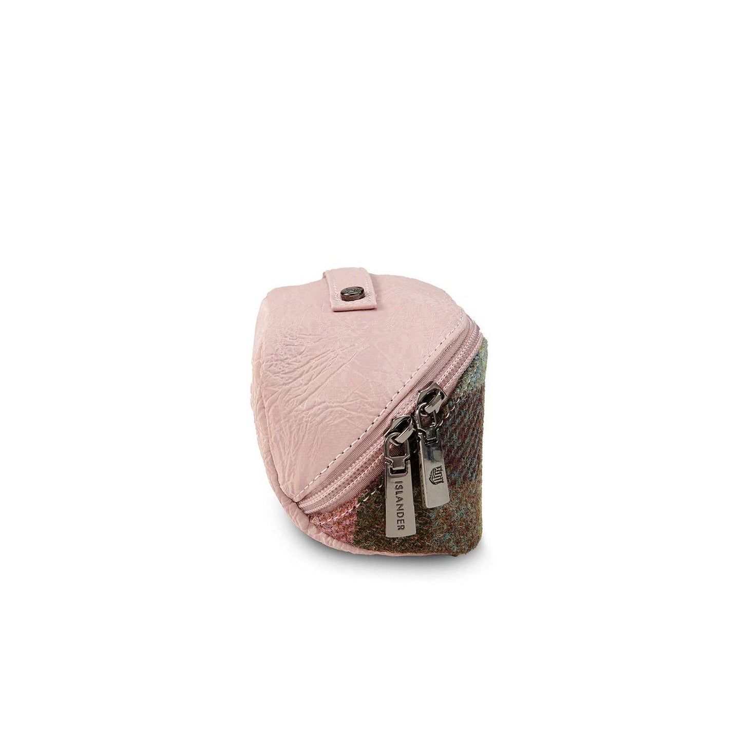 MINI WASH BAG - PINK GREEN TARTAN