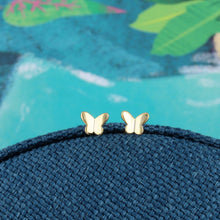 Load image into Gallery viewer, FRIENDSHIP - GOLD BUTTERFLY EARRINGS