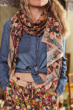 Load image into Gallery viewer, SCARF - ART OF LIFE FLOWER PAINT PALETTE
