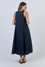 Load image into Gallery viewer, INK POPLIN MIDI DRESS