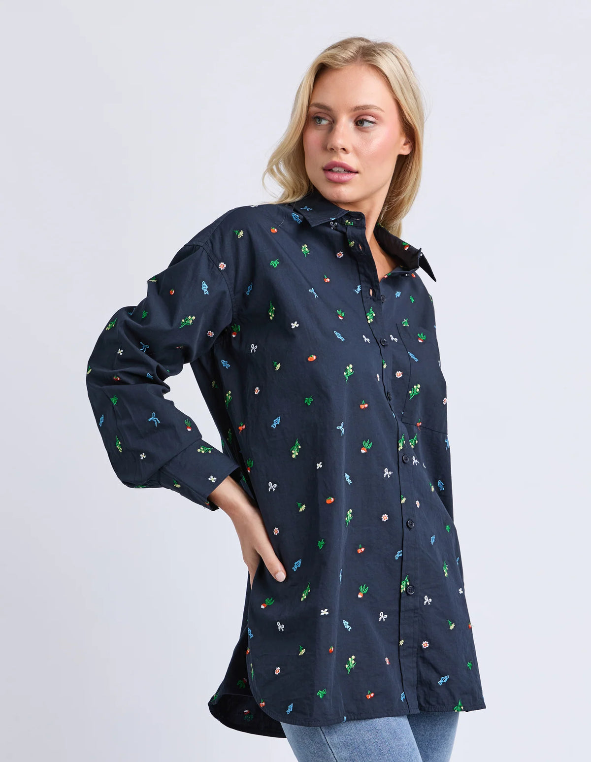 MARKET PICK SHIRT - NAVY