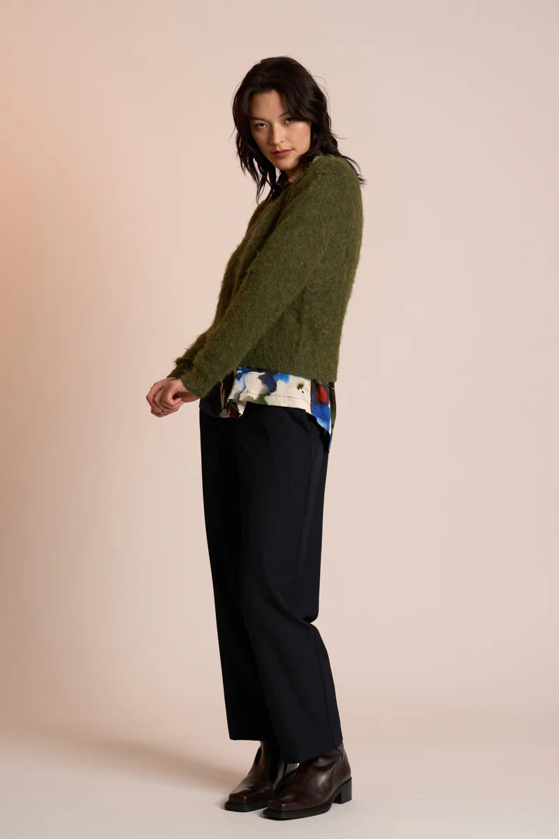 FLUFF PIECE JUMPER - MOSS