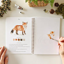 Load image into Gallery viewer, WOODLAND WATERCOLOUR WORKBOOK
