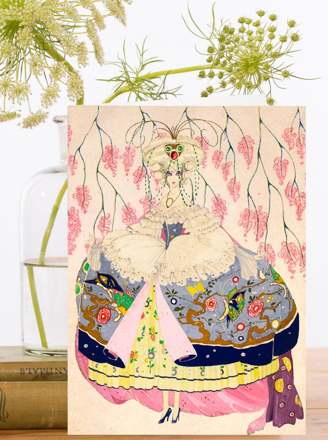 LARGE GREETING CARD - MADAME WISTERIA