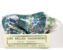 Load image into Gallery viewer, SILK MINI CARIBBEAN BLUE SCARF