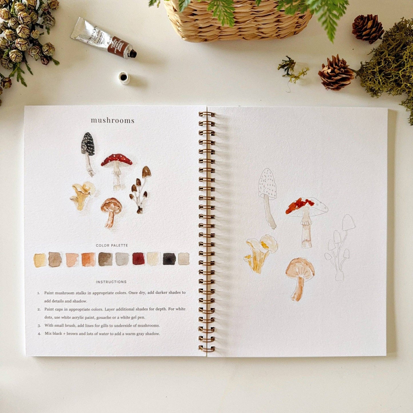 WOODLAND WATERCOLOUR WORKBOOK