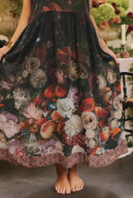 Load image into Gallery viewer, HUMMINGBIRD FLIGHT OF FANCY PRINT SLIP DRESS