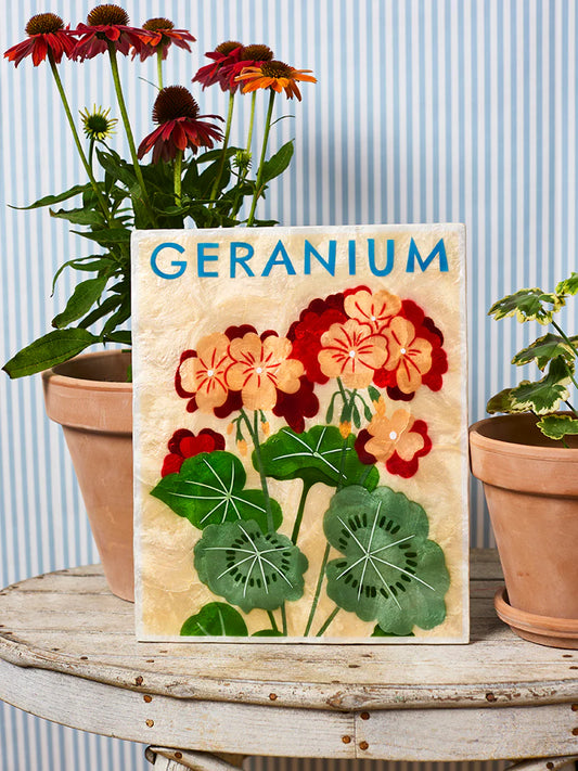MARKET WALL ART - GERANIUM