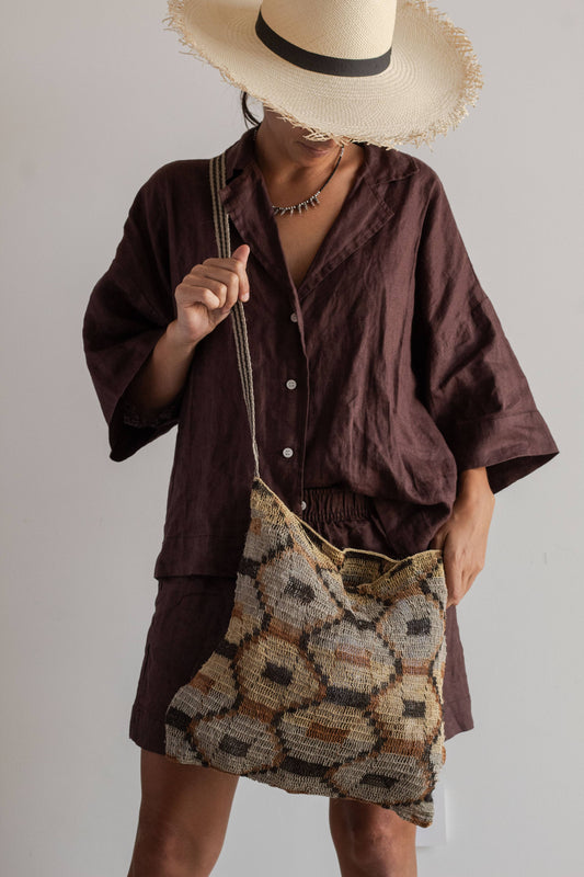 HAND WOVEN TIERRA BAG - OPEN WEAVE