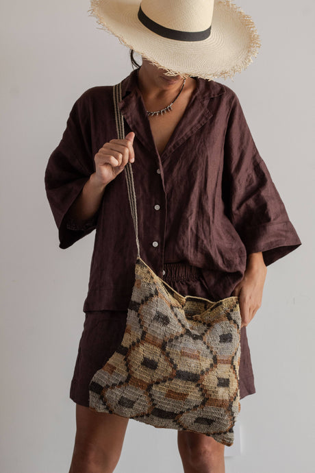 HAND WOVEN TIERRA BAG - OPEN WEAVE