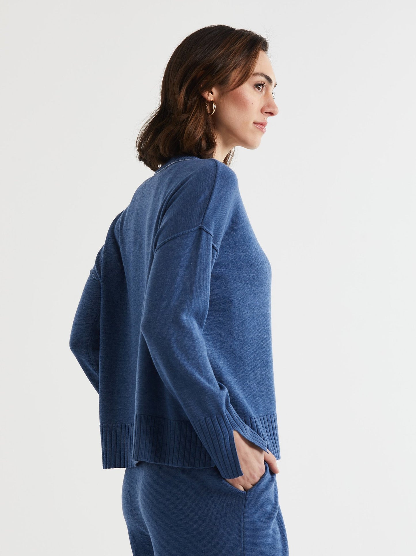 BASIC CREW - DENIM