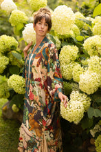 Load image into Gallery viewer, LONG DUSTER ROBE - STAY GOLD FLORAL w/ Rabbit &amp; Bees