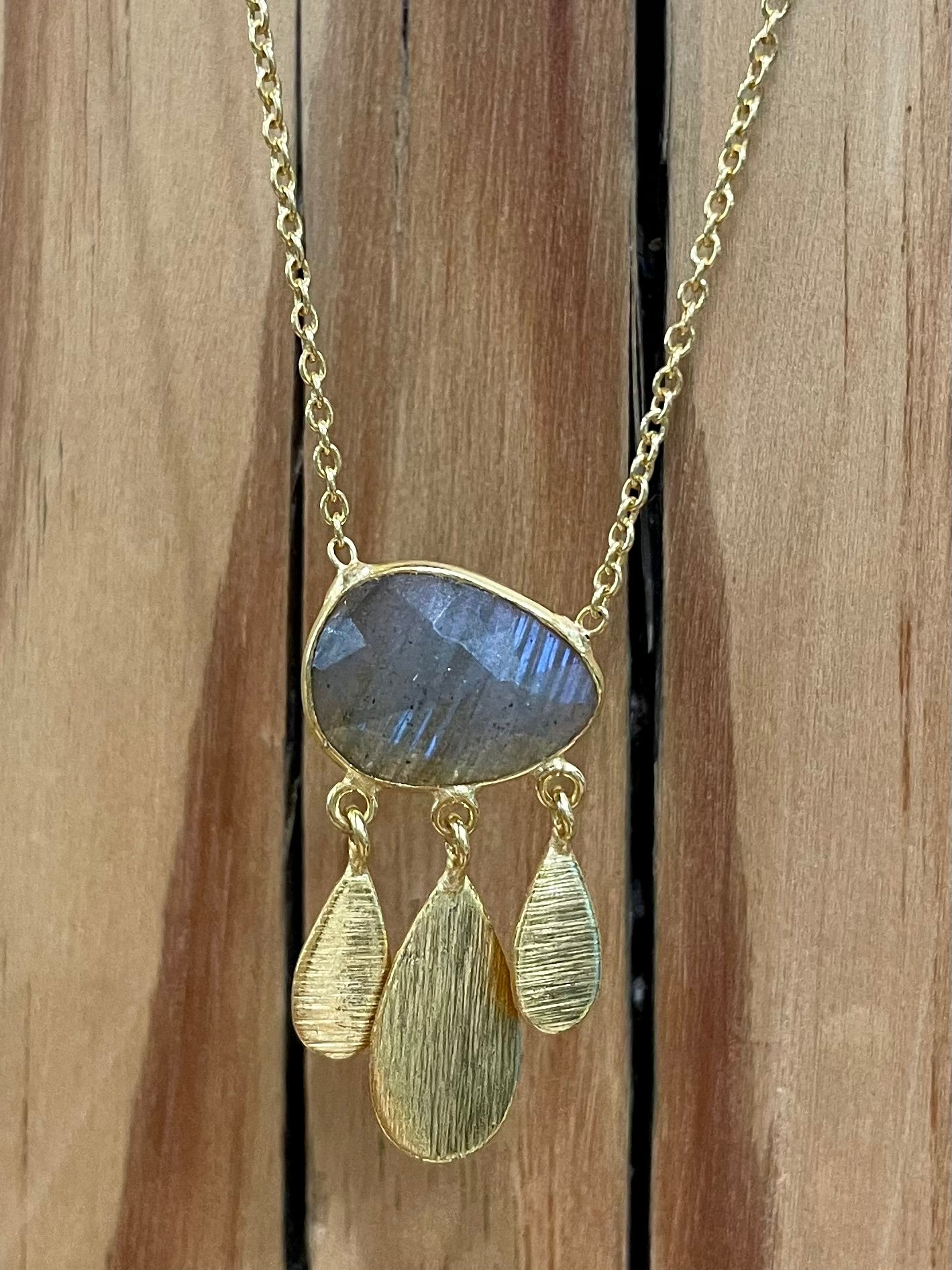 Gold & Gem Cloud Necklace