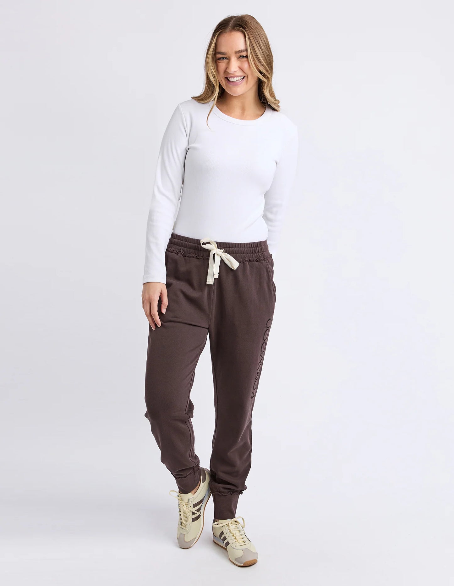 SIMPLIFIED TRACK PANT - COFFEE