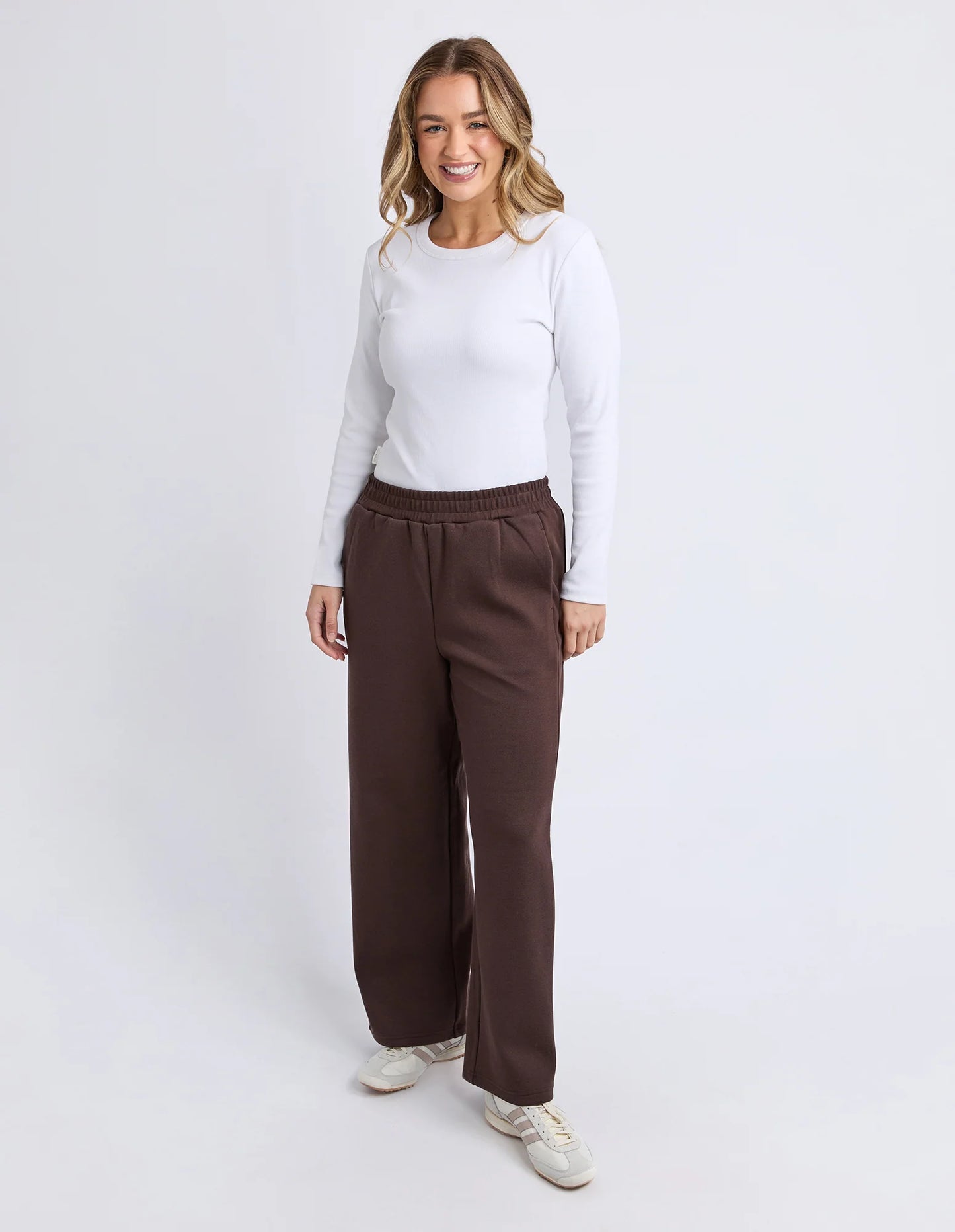 HARPER TRACK PANT - COFFEE BEAN