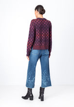 Load image into Gallery viewer, WIDE LEG PANTS JEANS - FLORAL MOTIVE
