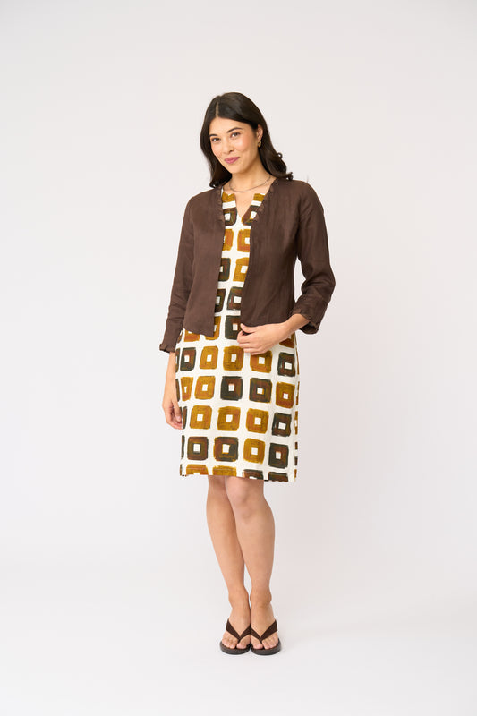 BRAIDY BUNCH JACKET - COCOA