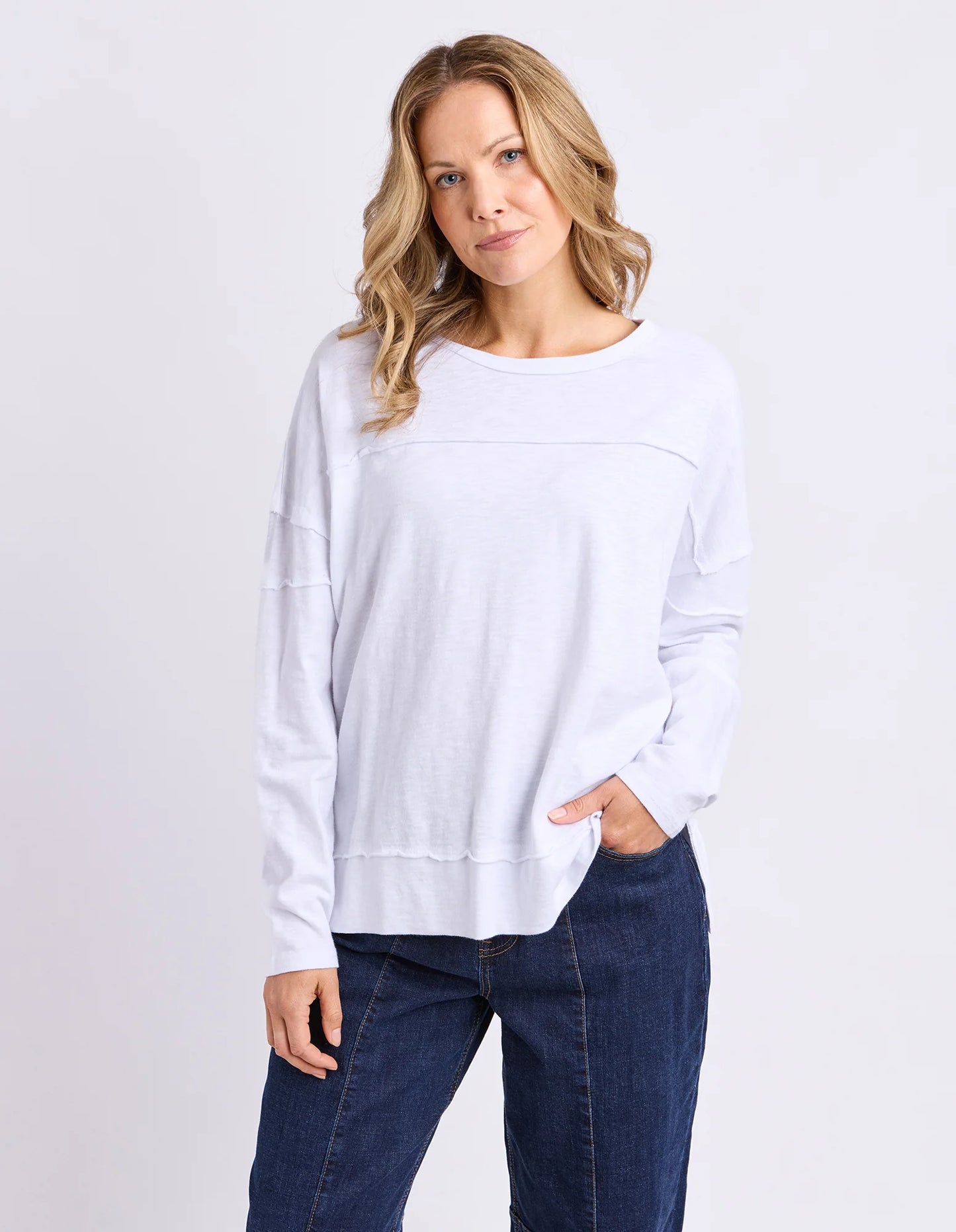 JAYNE THROW ON TOP - WHITE