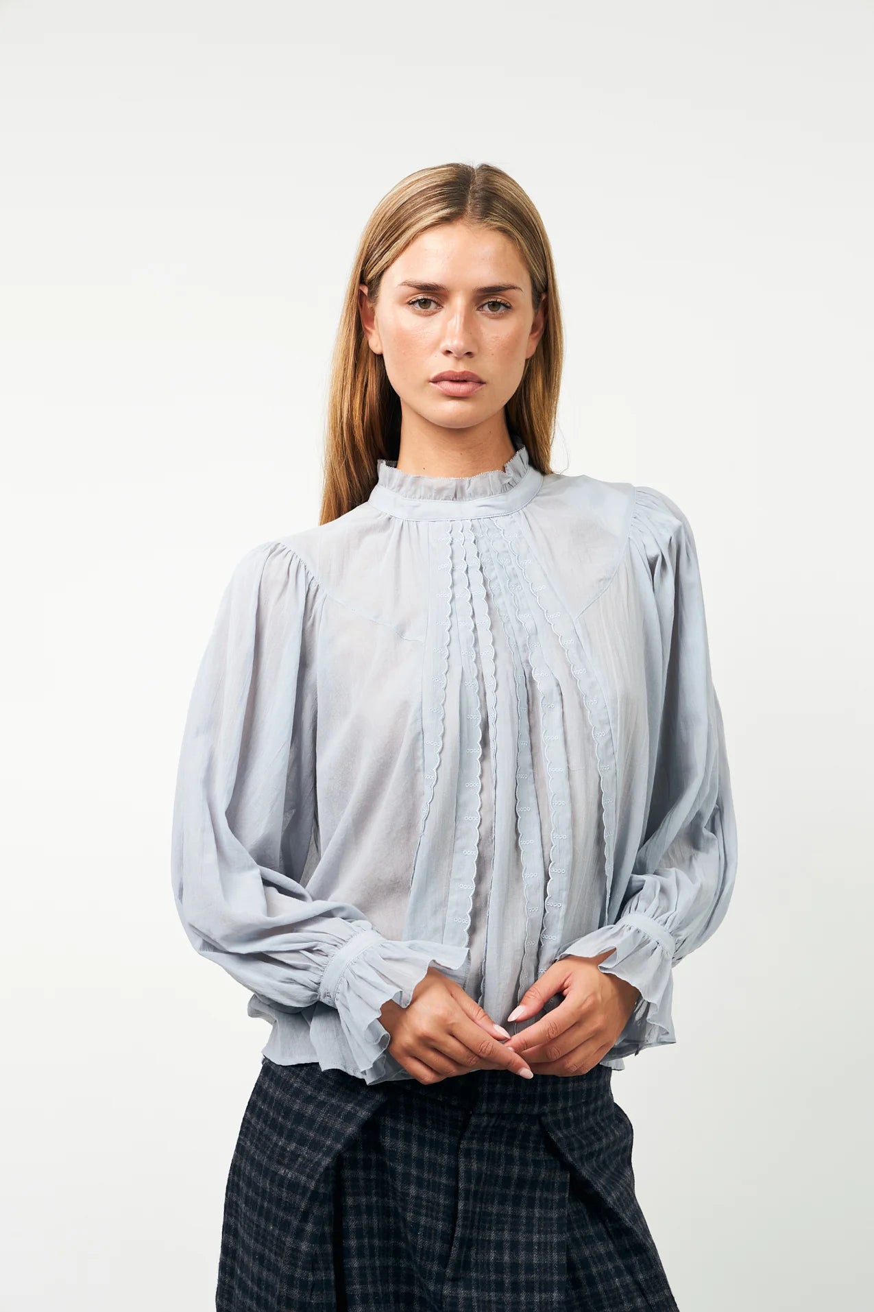 PRESLEY SHIRT - DUSTY BLUE