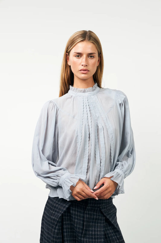 PRESLEY SHIRT - DUSTY BLUE