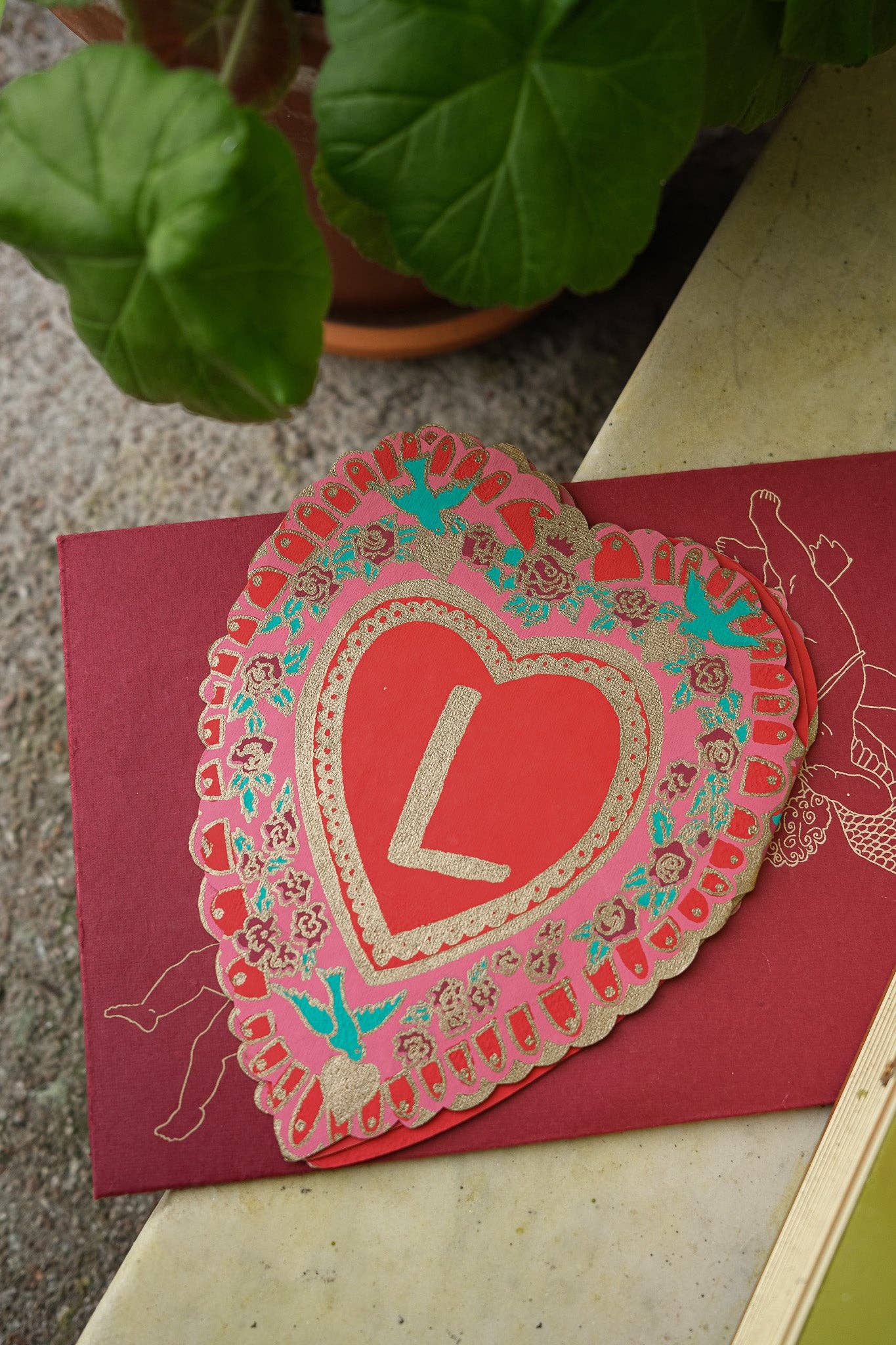 LOVE CONCERTINA GREETING CARD