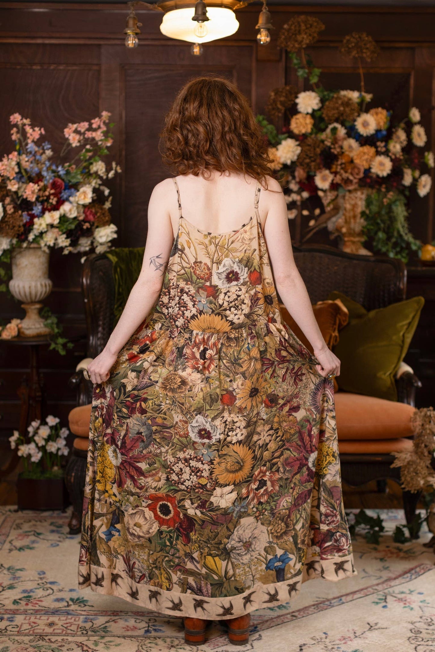 GOLDEN HOUR BOHÉME LONG MAXI SLIP DRESS