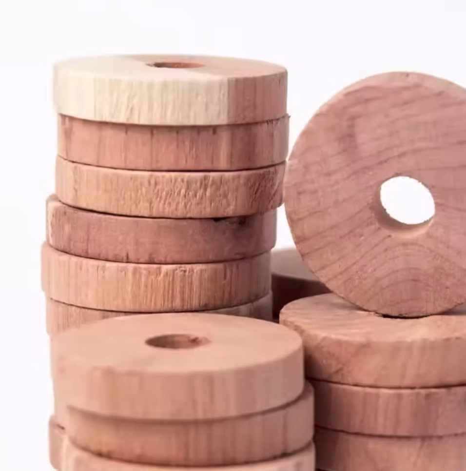 AUSTRALIAN RED CEDAR - CLOTHING PEST CONTROL HANGER DISKS - 5