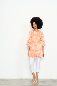 Block Print Tunic Top