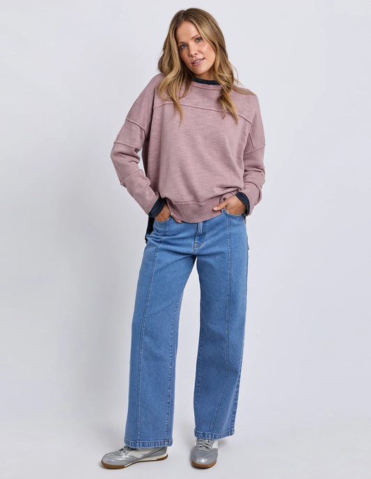 JAYNE THROW ON KNIT - DUSTY PINK