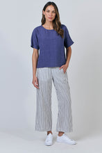 Load image into Gallery viewer, BLUEBERRY LINEN BLOUSE