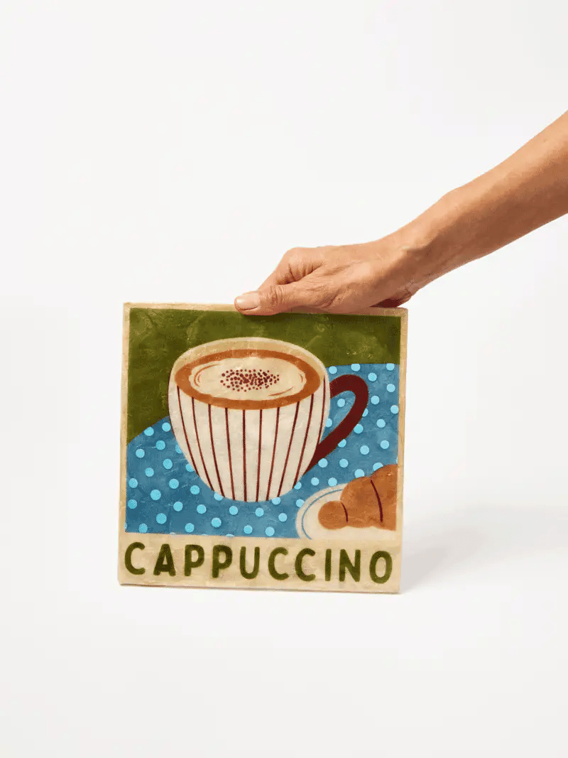BARISTA WALL ART - CAPPUCCINO
