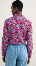 Load image into Gallery viewer, LARISSA SHIRT - COLLAGED FLORAL SCARLET