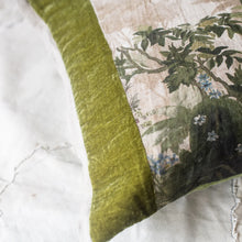Load image into Gallery viewer, COCHIN LINEN &amp; VELVET TRIM CUSHION