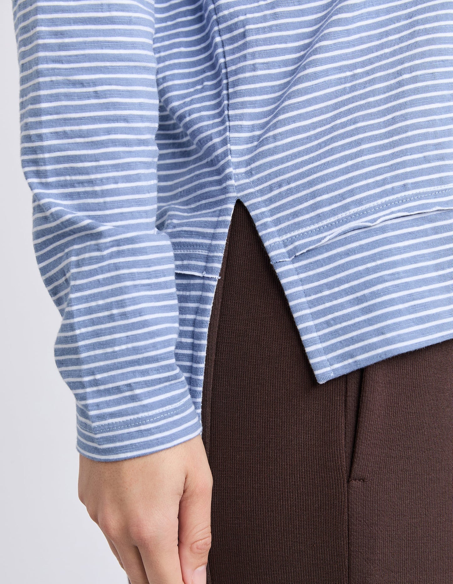 EDDIE STRIPE TOP - COUNTRY BLUE