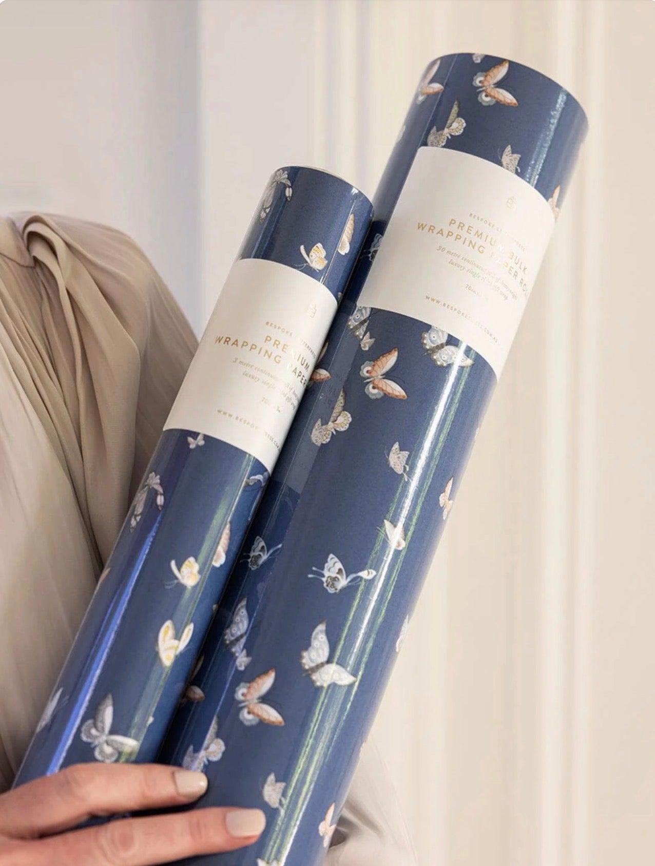 GIFT WRAP ROLL 3M - BUTTERFLIES