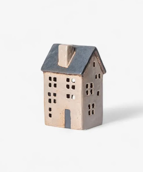 SAINT MALO TEA LIGHT HOUSE - BLUE ROOF